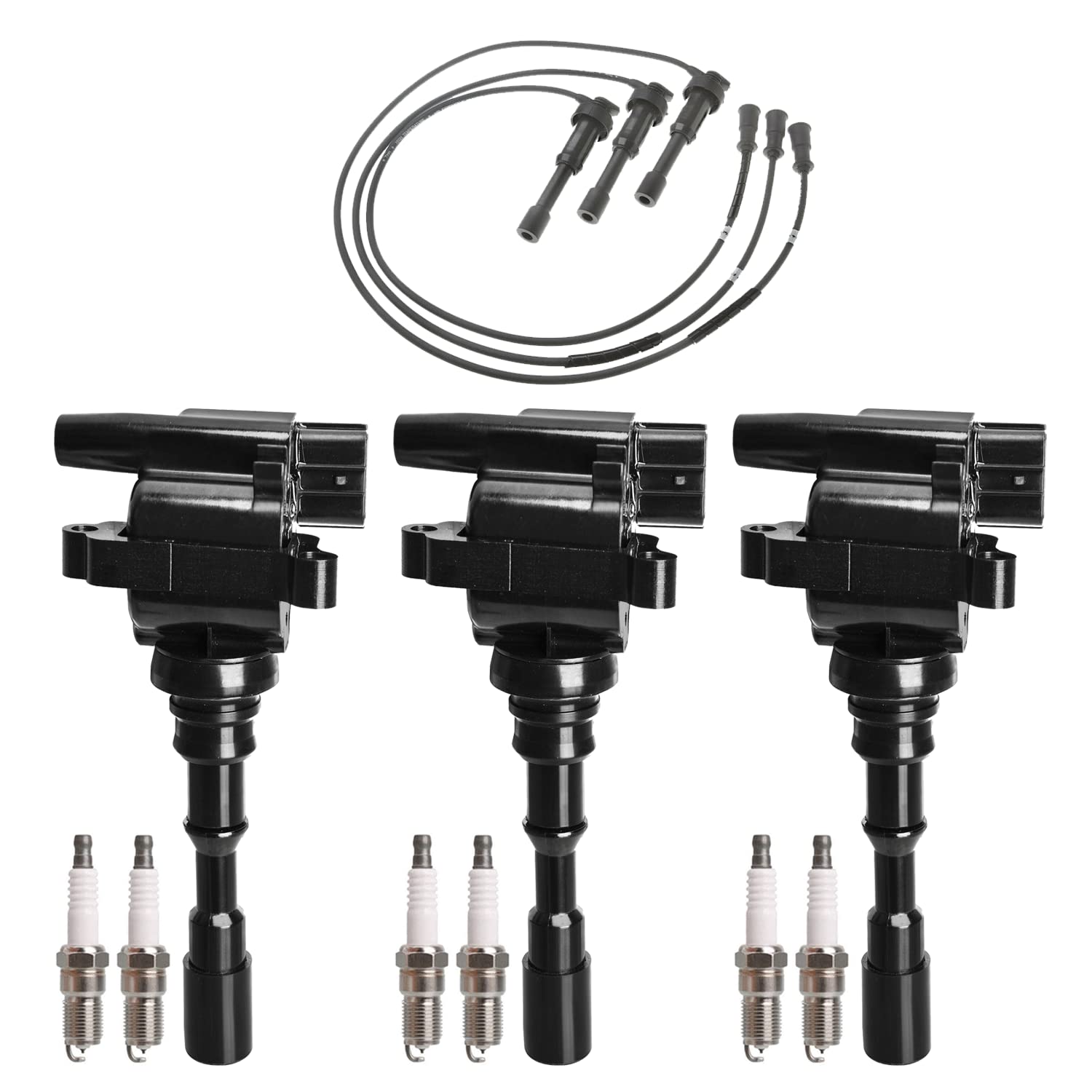 Amazon.com: ENA Set of 3 Ignition Coil Pack 6 Platinum Spark Plug